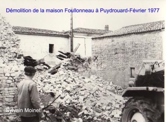 1 Demolition maison Puydrouard Sylvain Moinet