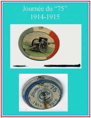 Insigne journée du 75 1914-1915