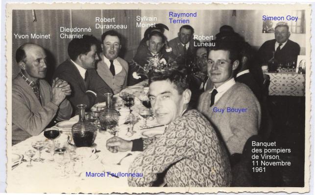 1-Banquet pompiers 11 Nov 1961