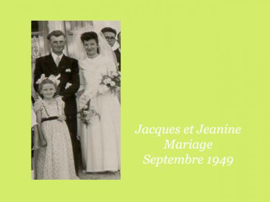 3 MARIAGE Jeanine BACHELIER Jacques LIGNERON