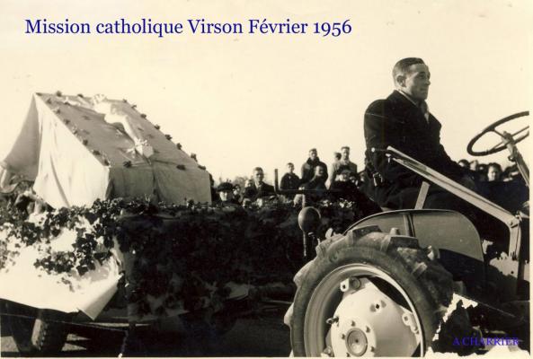 6 PROCESSION PONY VERS LE CALVAIRE VIRSON MISSION 1956 T