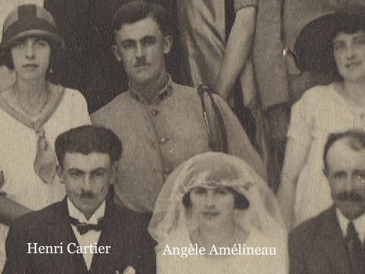 97 MARIAGE AMELINEAU CARTIER 1927