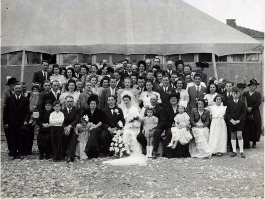 DELILE MAURICE MARIAGE ST MEDARD 1946