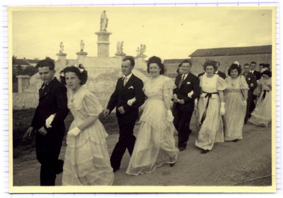 DELILE MAURICE MARIAGE ST MEDARD 1946 JEAN  BACHELIER YVON MOINET