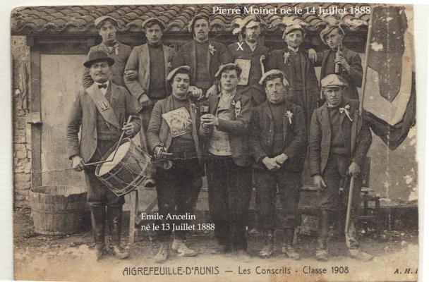 Moinet Pierre Emile Ancelin  Aigrefeuille 1908 Ph1 recto noms