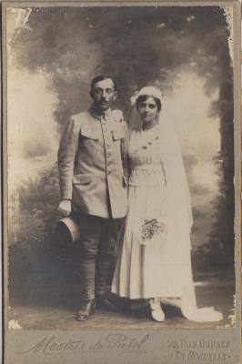 1918 09 02 mariage pierre moinet pauline jacquet